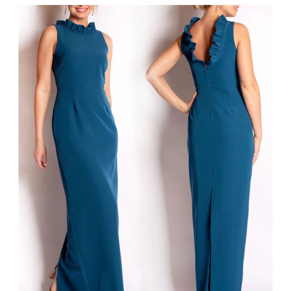 CAMLYN BETH ALEXANDRIA GOWN -TEAL